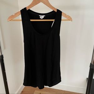 Club Monaco Racerback Tank Top, Black, Size XS